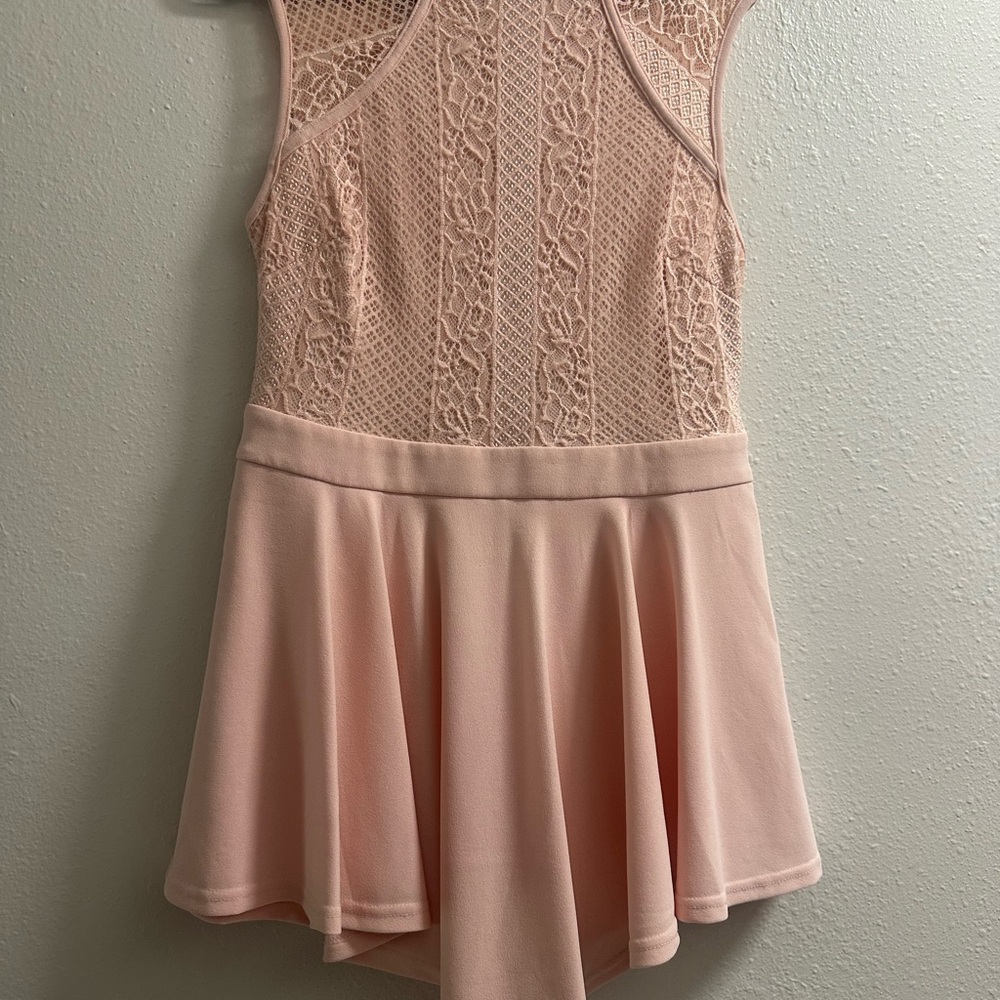 Entry Cream Fit and Flare Mini Dress for Cocktail